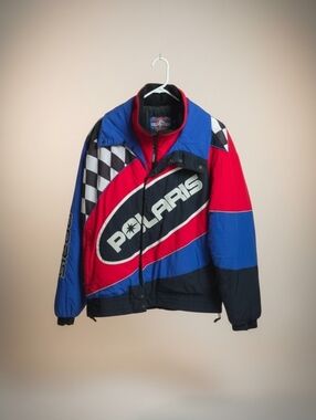 Men's Red & Blue Racing Jacket